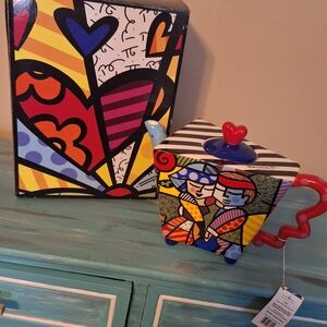 NWT Romero Britton Teapot " DANCE" # 331307